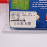 CAESARS PALACE / CAESAR'S - Complete In Box - BLOCKBUSTER STICKERS - CIB! (NES Nintendo)