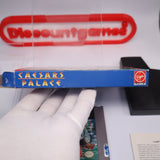 CAESARS PALACE / CAESAR'S - Complete In Box - BLOCKBUSTER STICKERS - CIB! (NES Nintendo)