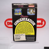CLASSIC CONCENTRATION - BLOCKBUSTER STICKERS - Boxed! (NES Nintendo)