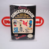 CLASSIC CONCENTRATION - BLOCKBUSTER STICKERS - Boxed! (NES Nintendo)
