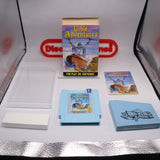 BIBLE ADVENTURES - BLUE CART + PRESS HERE STICKER - Wisdom Tree Religious Game - Complete In Box - CIB! (NES Nintendo)