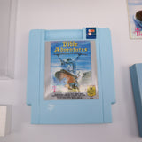 BIBLE ADVENTURES - BLUE CART + PRESS HERE STICKER - Wisdom Tree Religious Game - Complete In Box - CIB! (NES Nintendo)