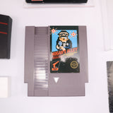 HOGAN'S ALLEY - BLACK BOX GAME - UNPUNCHED HANGTAB, 5 Screw, No Rev-A, 1 Code, Round SOQ! Complete In Box - CIB! (NES Nintendo)