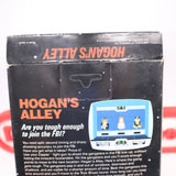 HOGAN'S ALLEY - BLACK BOX GAME - UNPUNCHED HANGTAB, 5 Screw, No Rev-A, 1 Code, Round SOQ! Complete In Box - CIB! (NES Nintendo)