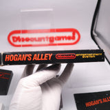 HOGAN'S ALLEY - BLACK BOX GAME - UNPUNCHED HANGTAB, 5 Screw, No Rev-A, 1 Code, Round SOQ! Complete In Box - CIB! (NES Nintendo)