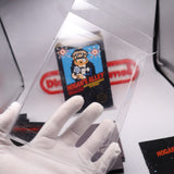 HOGAN'S ALLEY - BLACK BOX GAME - UNPUNCHED HANGTAB, 5 Screw, No Rev-A, 1 Code, Round SOQ! Complete In Box - CIB! (NES Nintendo)