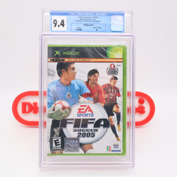 FIFA SOCCER 2005 - CGC GRADED 9.4 A! NEW & Factory Sealed! (XBOX)