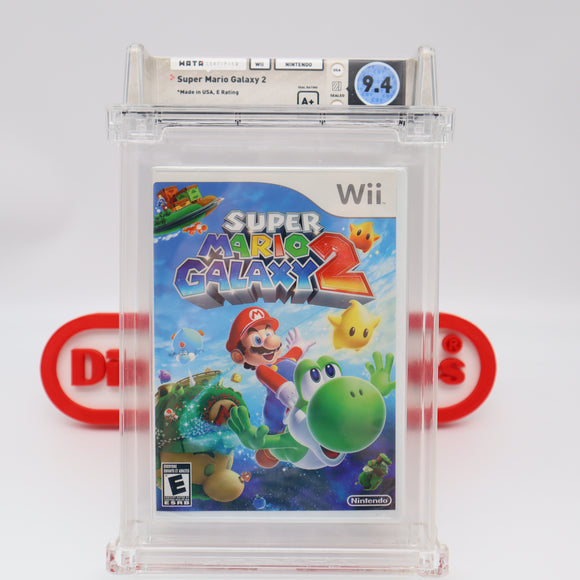 SUPER MARIO GALAXY 2 II - WATA GRADED 9.4 A+! NEW & Factory Sealed! (Nintendo Wii)