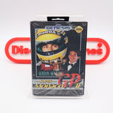 AYRTON SENNA'S SUPER MONACO GP II 2 RACING (POP 1!) - NEW & Factory Sealed with Authentic Tube Seam! (Sega Genesis)