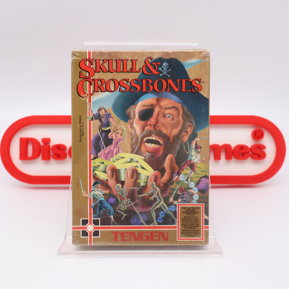 SKULL & AND CROSSBONES - TENGEN - NEW & Factory Sealed with Authentic V-Overlap Seam! (NES Nintendo)