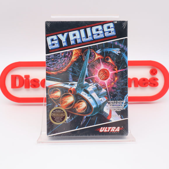GYRUSS - ROUND SEAL OF QUALITY! NEW & Factory Sealed with Authentic H-Seam! (NES Nintendo)