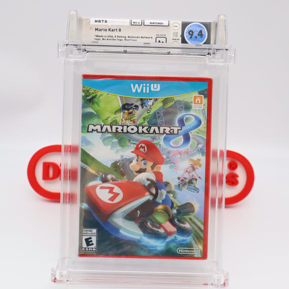 MARIO KART 8 - WATA GRADED 9.4 A+! NEW & Factory Sealed! (Nintendo Wii U)