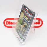 PRINCESS LEIA ORGANA IN COMBAT PONCHO w/ COLLECTOR'S COIN! AFA GRADED 80 NM+ POTF 92 BACK - NEW Authentic & Factory Sealed! (MOC Vintage Star Wars Figure)