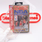 TECMO SUPER NBA BASKETBALL - NEW & Factory Sealed with Authentic Tube Seal! (Sega Genesis)
