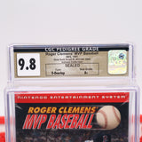 #567 - ROGER CLEMENS' MVP BASEBALL - CGC GRADED 9.8 A+ (NES Nintendo) - THE DISCOUNTGAMES COLLECTION