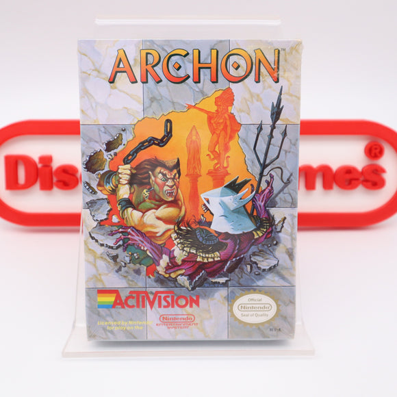 ARCHON (BATTLE CHESS) - NEW & Factory Sealed with Authentic H-Seam! (NES Nintendo)