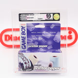 GAME BOY PRINTER PAPER - VGA GRADED 95 MINT UNCIRCULATED! NEW & Factory Sealed! (Game Boy Original)