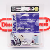 GAME BOY PRINTER PAPER - VGA GRADED 85+ MINT UNCIRCULATED! NEW & Factory Sealed! (Game Boy Original)