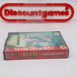 ECCO THE DOLPHIN 2: THE TIDES OF TIME - NEW & Factory Sealed with Authentic V-Overlap Seam! (Sega Genesis)
