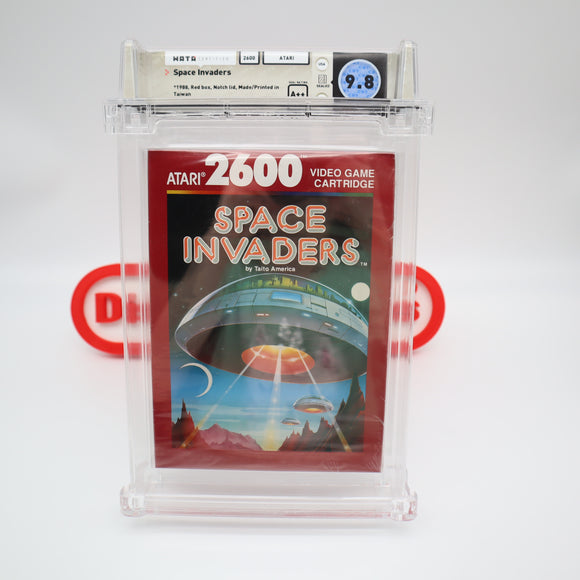 SPACE INVADERS - RED BOX - HIGHEST WATA GRADED 9.8 A++! NEW & Factory Sealed! (Atari 2600)
