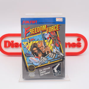 FREEDOM FORCE - ROUND SEAL OF QUALITY! NEW & Factory Sealed with Authentic H-Seam! (NES Nintendo)