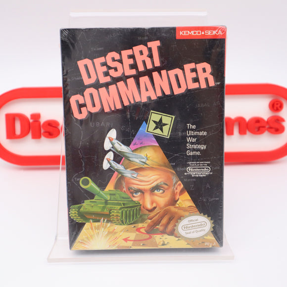 DESERT COMMANDER - NEW & Factory Sealed with Authentic H-Seam! (NES Nintendo)