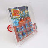 1987 ARMY ANTS: BLUE ARMY GENERAL MC-ANTHER CARDED 8-PACK! CAS GRADED 75! BRAND NEW & FACTORY SEALED!
