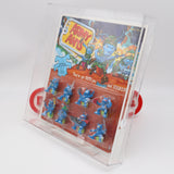 1987 ARMY ANTS: BLUE ARMY GENERAL MC-ANTHER CARDED 8-PACK! CAS GRADED 75! BRAND NEW & FACTORY SEALED!