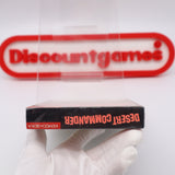 DESERT COMMANDER - NEW & Factory Sealed with Authentic H-Seam! (NES Nintendo)