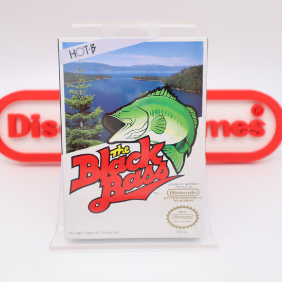 THE BLACK BASS FISHING - NEW & Factory Sealed with Authentic H-Seam! (NES Nintendo)