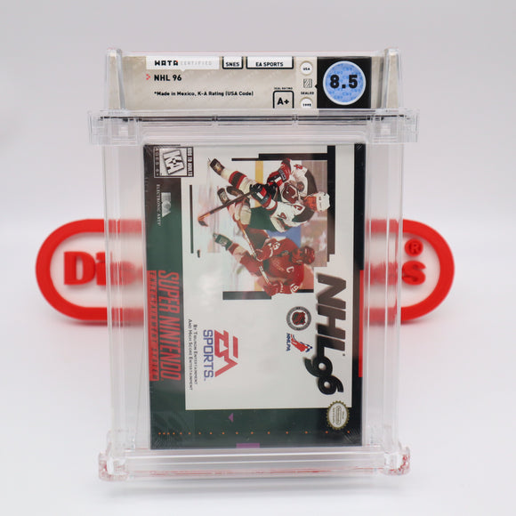 NHL 96 1996 HOCKEY - WATA GRADED 8.5 A+! NEW & Factory Sealed! (SNES Super Nintendo)