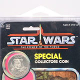 EWOK: LUMAT WITH COLLECTOR'S COIN! 92 BACK - NEW Authentic & Factory Sealed + STAR CASE! (MOC Vintage Star Wars Figure)