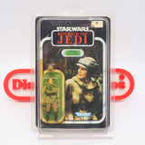 PRINCESS LEIA ORGANA IN COMBAT PONCHO - 77 BACK - NEW Authentic & Factory Sealed + STAR CASE! (MOC Vintage Star Wars Figure)