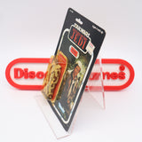 HAN SOLO IN TRENCH COAT - 79 BACK - NEW Authentic & Factory Sealed + STAR CASE! (MOC Vintage Star Wars Figure)