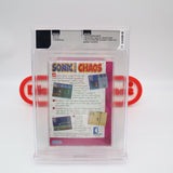 SONIC THE HEDGEHOG CHAOS - WATA GRADED 8.0 A+! NEW & Factory Sealed! (Sega Game Gear)