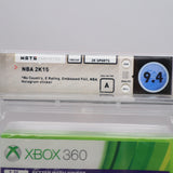 NBA 2K15 2015 (FOIL) - WATA GRADED 9.4 A! NEW & Factory Sealed! (XBox 360)
