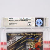 ROMANCE OF THE 3 THREE KINGDOMS - WATA GRADED 9.6 A! NEW & Factory Sealed with Authentic H-Seam! (NES Nintendo)