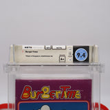 BURGERTIME / BURGER TIME - WATA GRADED 9.4 A+! NEW & Factory Sealed! (Intellivision)
