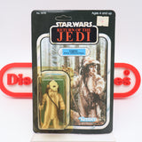 EWOK: LOGRAY - 65 BACK - NEW Authentic & Factory Sealed + STAR CASE! (MOC Vintage Star Wars Figure)