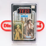 EWOK: LOGRAY - 65 BACK - NEW Authentic & Factory Sealed + STAR CASE! (MOC Vintage Star Wars Figure)