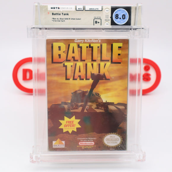 #070b - BATTLE TANK (Electro Brain Variant) - WATA GRADED 8.0 B+ (NES Nintendo) - THE DISCOUNTGAMES COLLECTION