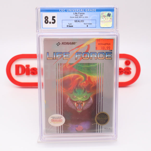 #382 - LIFE FORCE - CGC GRADED 8.5 B (NES Nintendo) - THE DISCOUNTGAMES COLLECTION