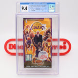 LOS ANGELES LAKERS 2000-2001 NBA CHAMPIONSHIPS - CGC GRADED 9.4 A+! NEW & Factory Sealed with Authentic H-Overlap Seam! (VHS)