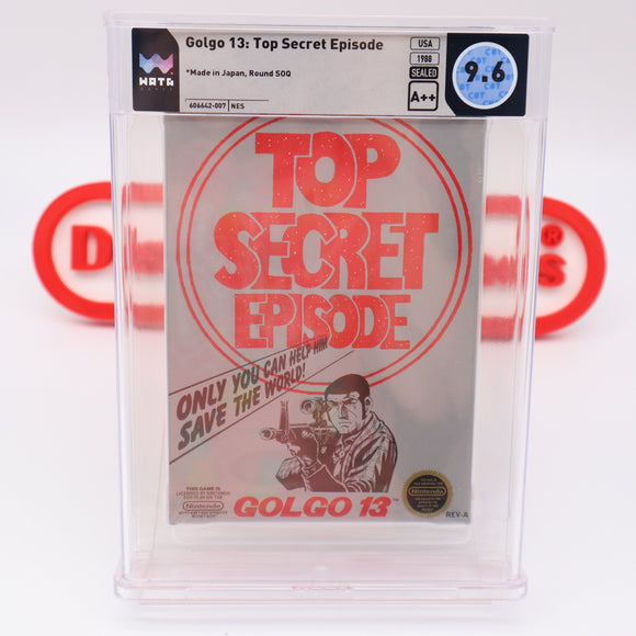 #276 - GOLGO 13: TOP SECRET EPIDODE - WATA GRADED 9.6 A++ (NES Nintendo) - THE DISCOUNTGAMES COLLECTION