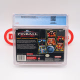 SUPER PINBALL: BEHIND THE MASK - CGC GRADED 8.5 A+! NEW & Factory Sealed! (SNES Super Nintendo)