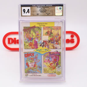 #525 - QUATTRO ADVENTURE - CGC GRADED 9.4 A++ (NES Nintendo) - THE DISCOUNTGAMES COLLECTION