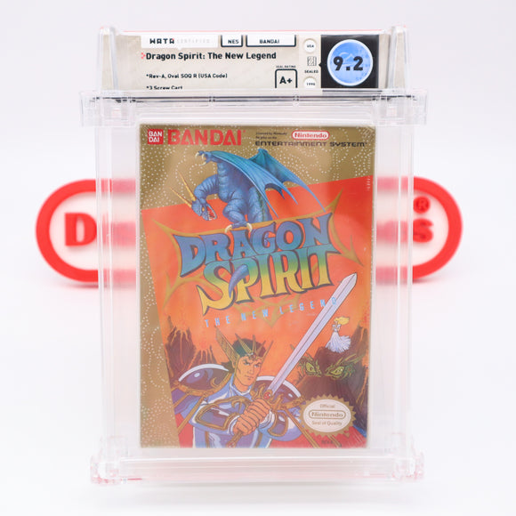 #204 - DRAGON SPIRIT: THE NEW LEGEND - WATA GRADED 9.2 A+ (NES Nintendo) - THE DISCOUNTGAMES COLLECTION