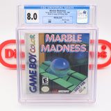 MARBLE MADNESS - CGC GRADED 8.0 A+! NEW & Factory Sealed! (Game Boy Color GBC)