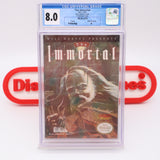 #312 - THE IMMORTAL - CGC GRADED 8.0 A (NES Nintendo) - THE DISCOUNTGAMES COLLECTION