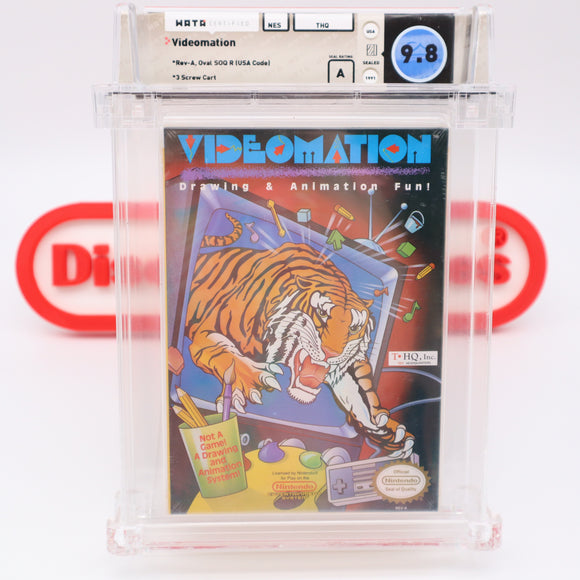 #737 - VIDEOMATION  - WATA GRADED 9.8 A (NES Nintendo) - THE DISCOUNTGAMES COLLECTION